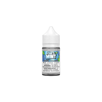 That's Mint - Salt e-liquid, Pure Ice flavour, 12mg nicotine strength, cool mint vape with smooth throat hit, ideal for Ontario and Quebec salt nicotine vapers.