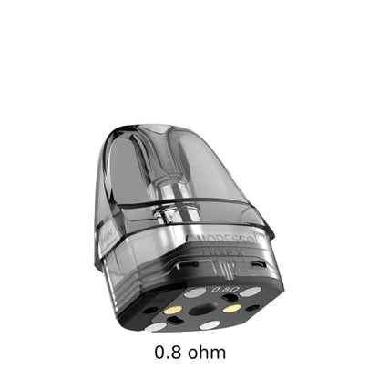 VAPORESSO Luxe X Series Replacement Pods 5mL, 0.8Ω resistance, SSS Leak-Resistant Technology, magnetic connection, compatible with Vaporesso Luxe X Kit, ideal for Ontario and Quebec vapers.