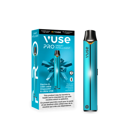 VUSE PRO Smart Solo Device, Rose Gold finish, smart app connectivity, fast charging, stylish and convenient vape device, ideal for Ontario and Quebec vapers seeking modern vaping solutions.