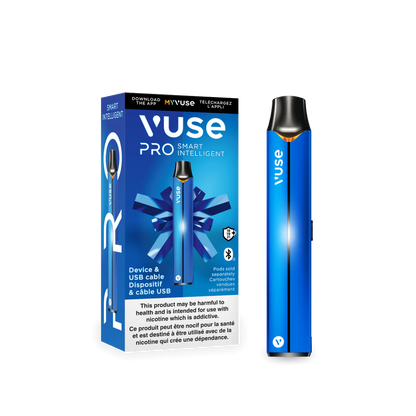 VUSE PRO Smart Solo Device, Black colour variant, rapid 20-minute charge, smart app connectivity, designed for Ontario and Quebec vapers.