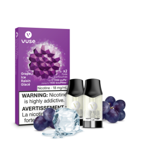 VUSE Epods (2 PCK), Polar Mint flavour with 20 Bold+ nicotine strength, delivering a strong and refreshing vape, ideal for Ontario and Quebec consumers.