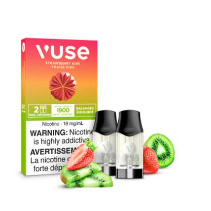 VUSE Epods (2 PCK), Velvety Tobacco flavour, 2% (20mg) nicotine strength, compatible with Vuse and Vype devices, ideal for vapers in Ontario and Quebec.