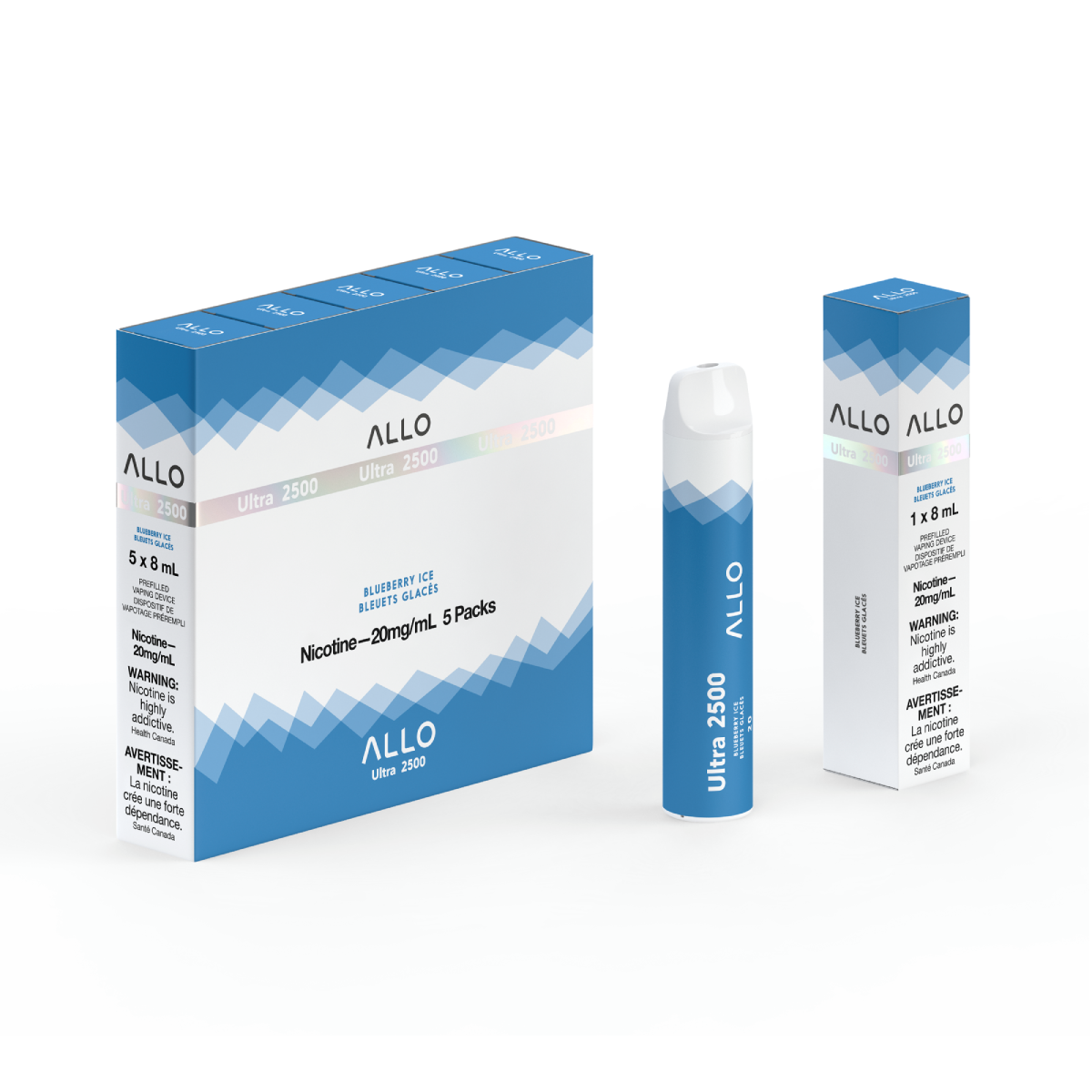 Allo Ultra 2500 Disposable Vape — Blueberry Ice