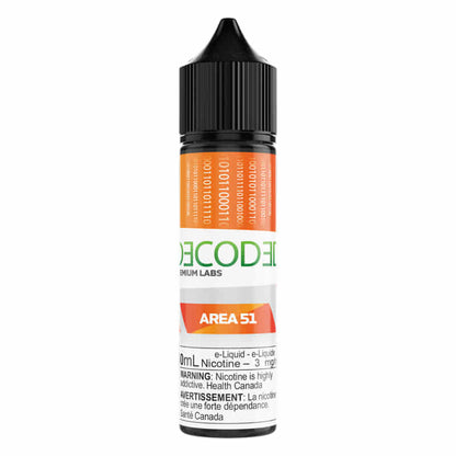 DECODED Area 51 Freebase E-Juice 60mL - Supa Vapes