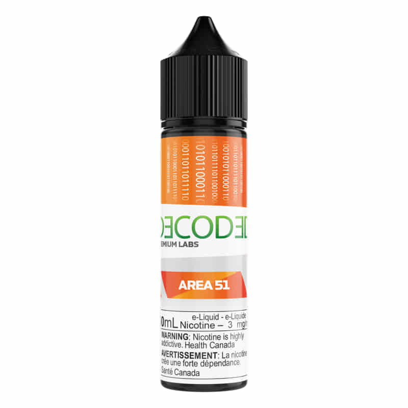 DECODED Area 51 Freebase E-Juice 60mL - Supa Vapes