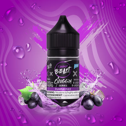 Flavour Beast Chuggin Purple Fizz Salt Nic E-Juice 30mL - Supa Vapes