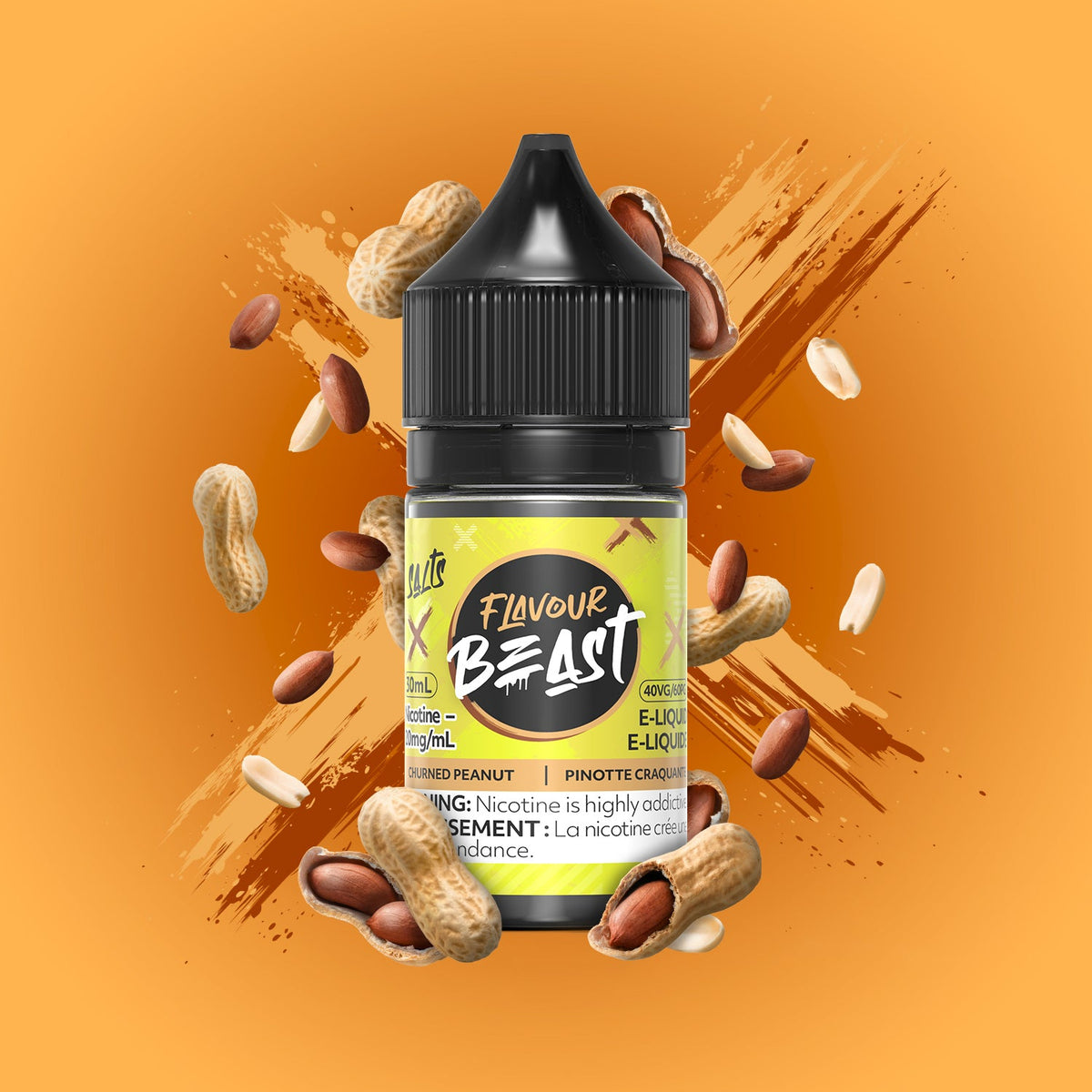 Flavour Beast E-Liquid Salt 30mL Churned Peanut - Supa Vapes