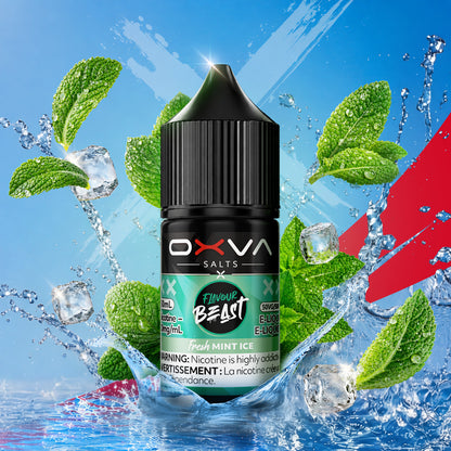 Flavour Beast x OXVA Fresh Mint Ice Salt Nic E-Juice 30mL - Supa Vapes