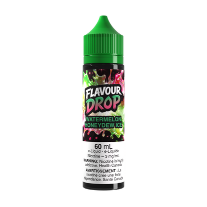 Flavour Drop Freebase Watermelon Honeydew Ice 60mL e-liquid bottle
