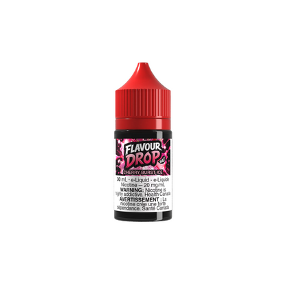 Flavour Drop Salt Cherry Burst Ice 30mL salt nicotine e-liquid bottle