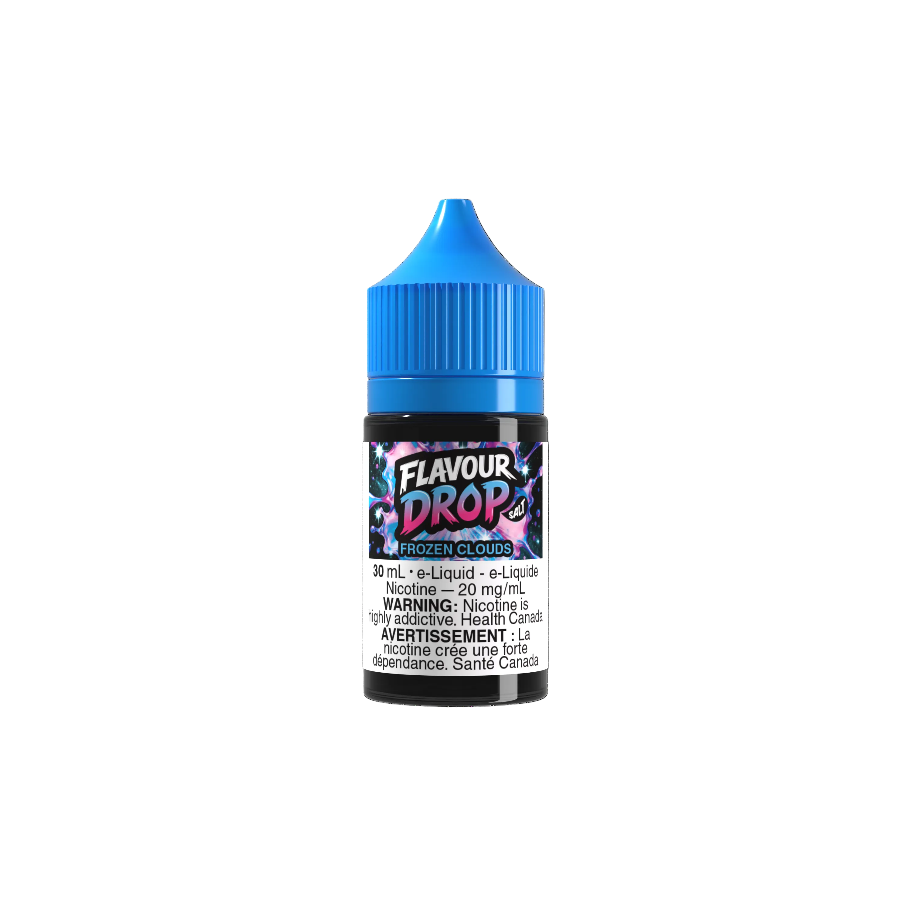 Flavour Drop Salt Frozen Clouds 30mL salt nicotine e-liquid bottle