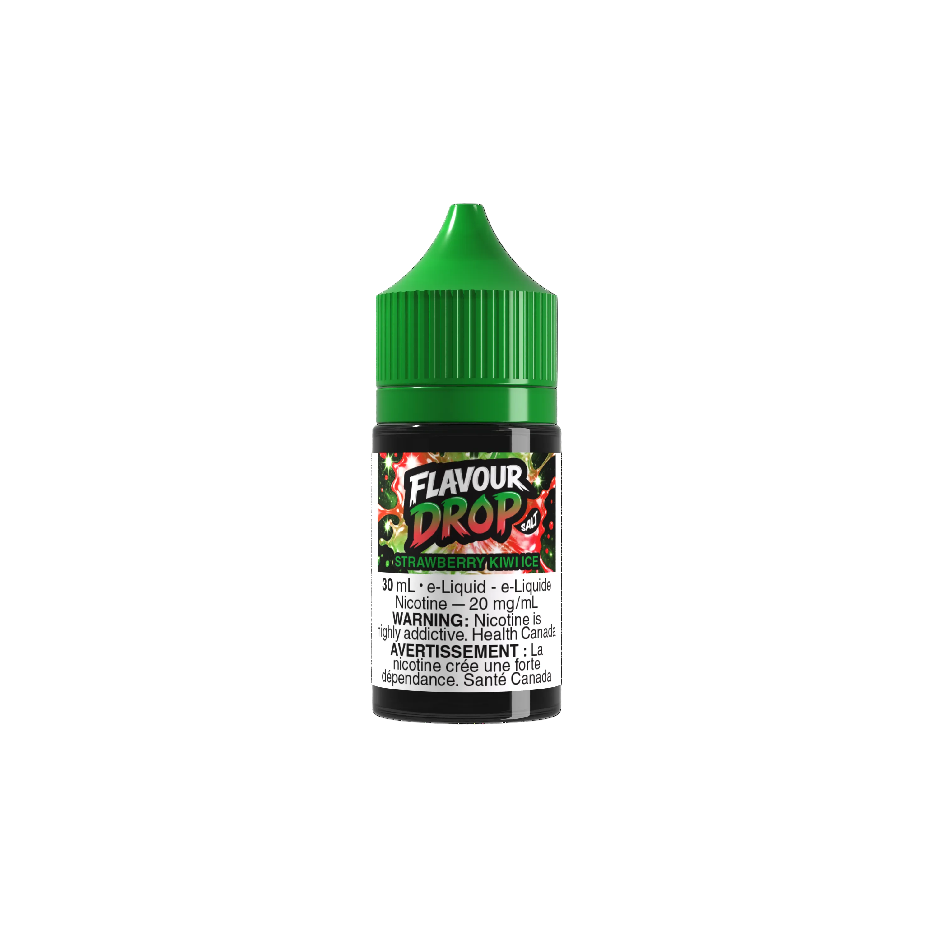 Flavour Drop Salt Strawberry Kiwi Ice 30mL salt nicotine e-liquid bottle