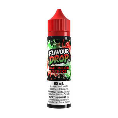 Flavour Drop Salt Watermelon Gush Ice 60mL salt nicotine e-liquid bottle