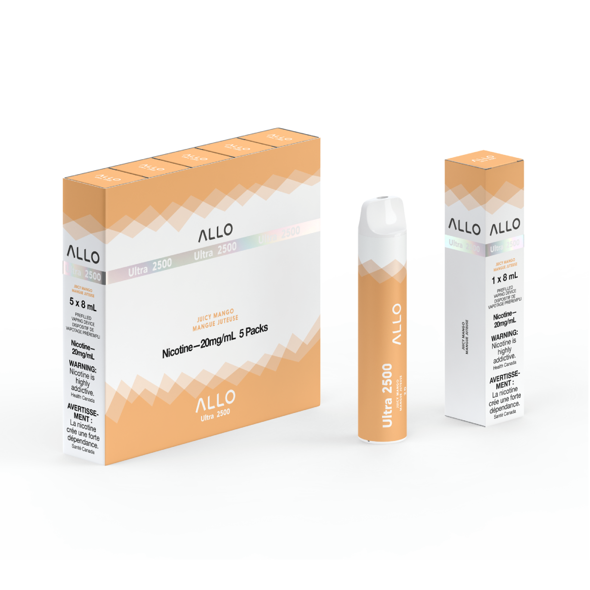 Allo Ultra 2500 Disposable Vape — Juicy Mango