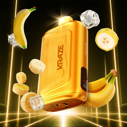 Kraze Giga 40ML Banana Ice Disposable Vape