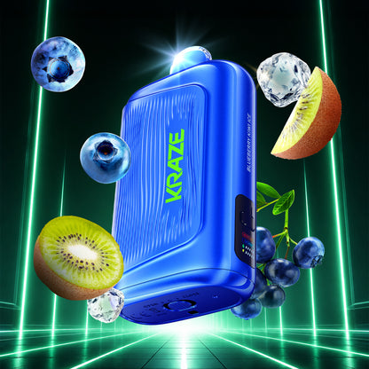 Kraze Giga 40ML Blueberry Kiwi Ice Disposable Vape