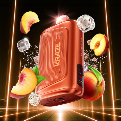 Kraze Giga 40ML Frizzy Peach Ice Disposable Vape