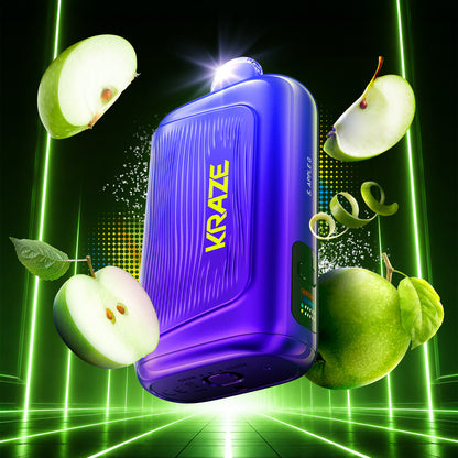 Kraze Giga 40ML Sour Apple Disposable Vape