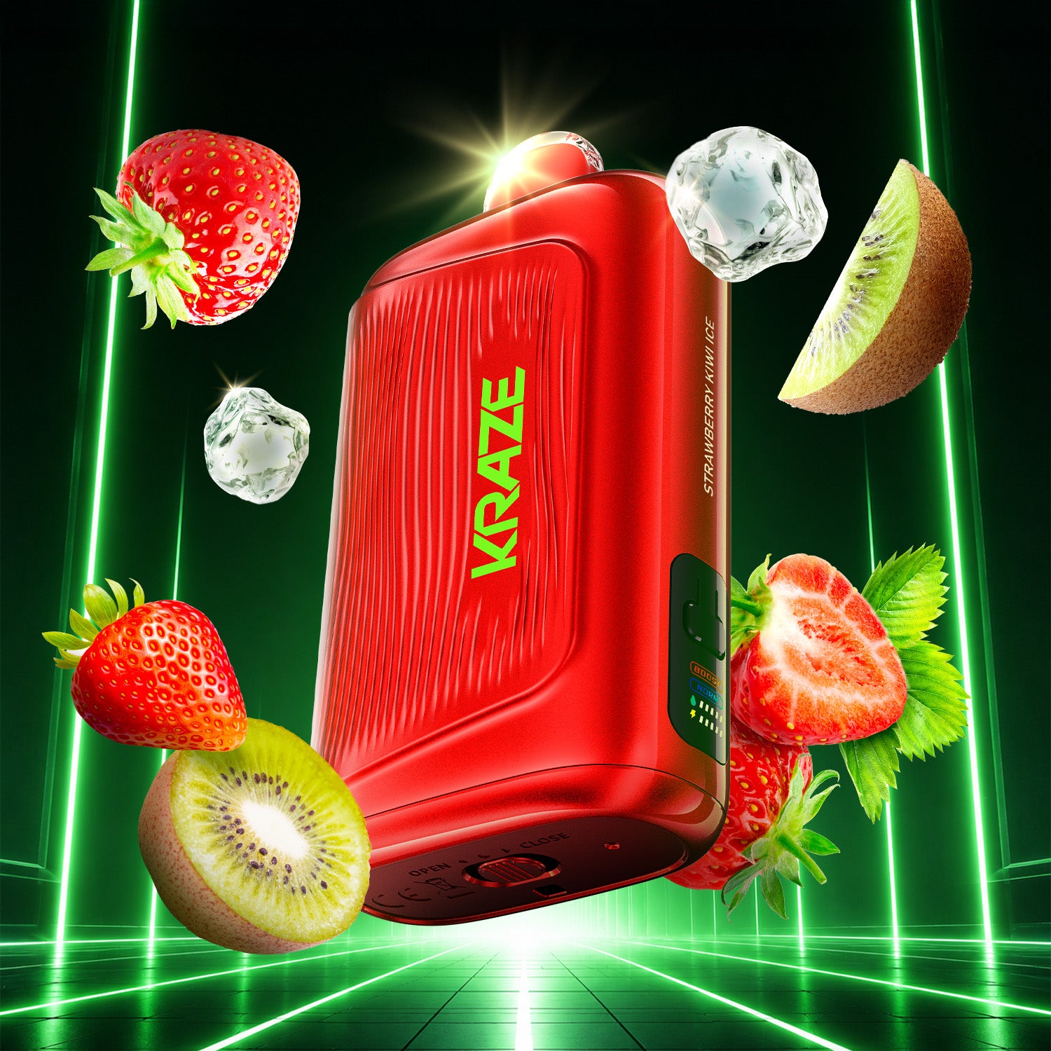 Kraze Giga 40ML Strawberry Kiwi Ice Disposable Vape