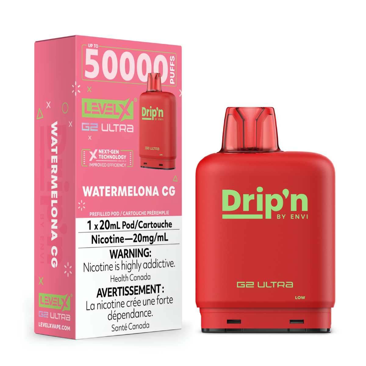 Level X Drip'n G2 Ultra Watermelona CG - Supa Vapes