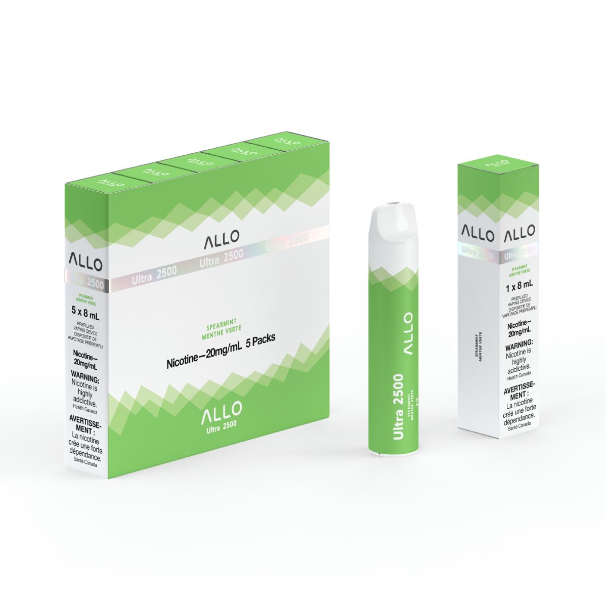 Allo Ultra 2500 Disposable Vape — Spearmint