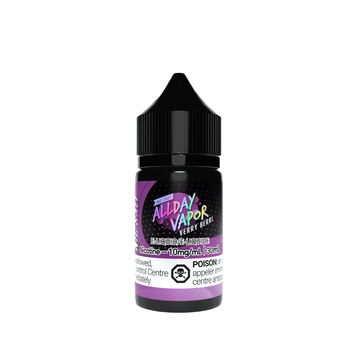 AllDay Vapor Salt Nic E-Liquid 30mL — Verry Berri