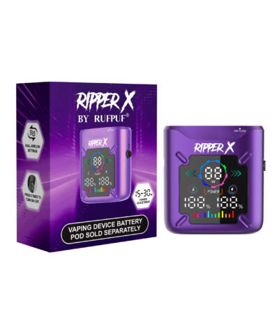 Ripper X Ultra 1000mAh vape battery in Metallic Purple