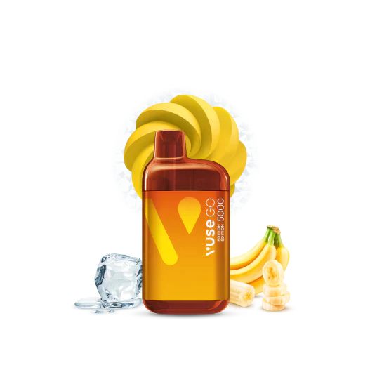 VUSE Go 5000, Blueberry Ice flavour with 20mg/mL nicotine strength, smooth and refreshing taste, extended use disposable vape, ideal for Ontario and Quebec users.