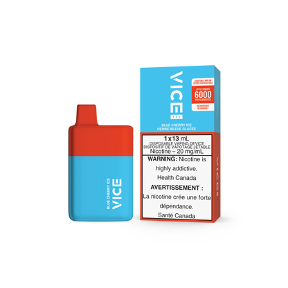 VICE Box 6000, Strawberry Kiwi Ice flavour, smooth and refreshing vape device, trusted Vice Box 6000 design, ideal for Ontario and Quebec vapers.
