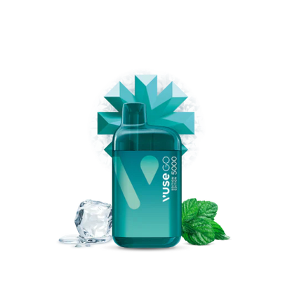 VUSE Go 5000, Grape Ice flavour, rechargeable disposable vape with 5,000 puffs and 20mg nicotine, ideal for Ontario and Quebec vapers.