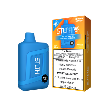 STLTH 8K PRO disposable vape, Pineapple Orange Cherry flavour, 20mg nicotine, long-lasting and flavorful vaping experience, ideal for Ontario and Quebec vapers.