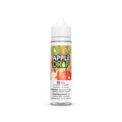 Apple Drop 60mL, Grape flavour vape juice with 3mg nicotine, smooth fruity vaping experience, ideal for Ontario and Quebec vapers.