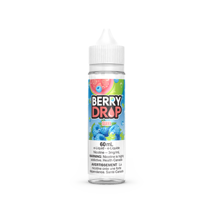 Berry Drop 60mL vape juice, Banana flavour, 12mg nicotine strength, fruity berry blend with fresh banana taste, ideal for Ontario and Quebec vape enthusiasts.