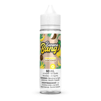 Banana Bang 60mL, Blueberry Raspberry flavour, 12mg nicotine, sweet and tangy vaping experience, ideal for Ontario and Quebec customers.