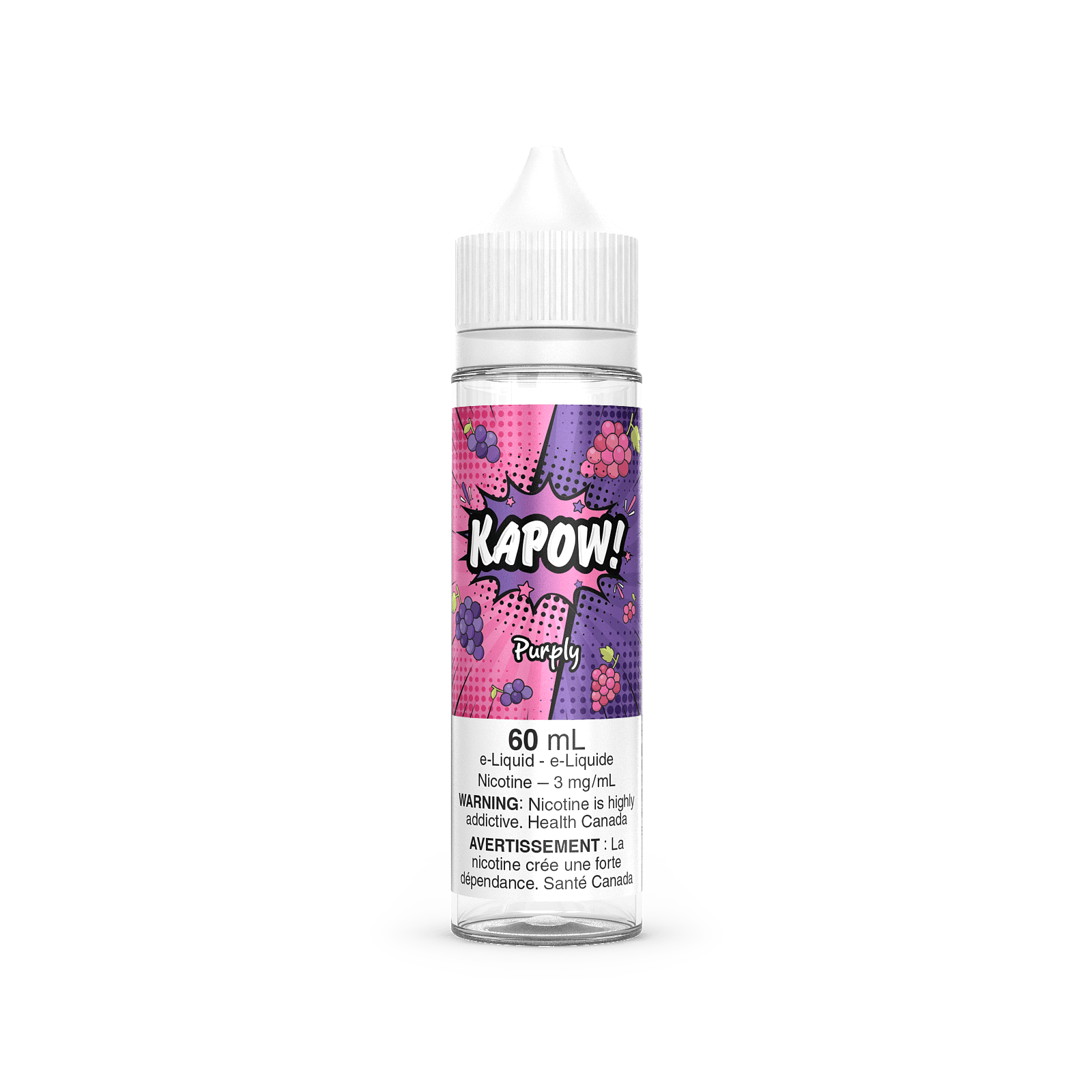 KAPOW! Classic/Fizzy flavour vape juice with 12mg nicotine, sweet and fizzy candy-inspired e-liquid, perfect for bold Ontario and Quebec vapers.