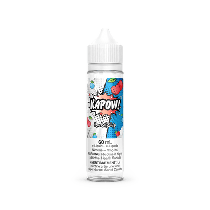 KAPOW! Cloudy flavour e-juice with 3mg nicotine, sweet candy-inspired vape juice, smooth and flavorful, ideal for vapers in Ontario and Quebec.