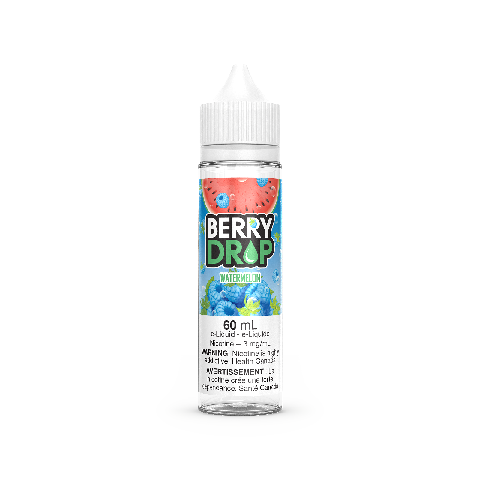 Berry Drop 60mL, Cherry flavour, 6mg nicotine strength, rich berry medley with smooth and satisfying vape, ideal for Ontario and Quebec vapers.