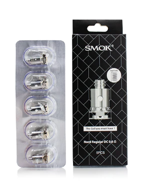 SMOK Nord Coil 5 PCS/PCK, 1.4Ω Nord Mesh Coil, smooth mouth-to-lung vaping with quick plug and play installation, compatible with SMOK Nord devices for Ontario and Quebec vapers.