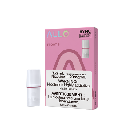 Allo Sync Pods Strawberry Kiwi - high-quality vape pods with smooth draw and bold flavour, available in Hawkesbury, Ottawa, and across Ontario.