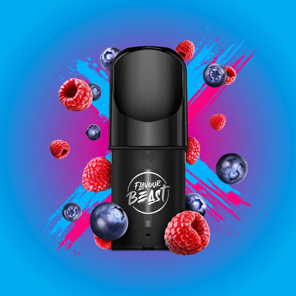 Flavour Beast Pods, Blazin' Banana blackberry Iced flavour, 2mL bold vape pod compatible with STLTH devices, designed for Ontario and Quebec vapers.