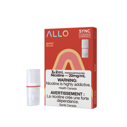 Allo Sync Pods Strawberry Kiwi - high-quality vape pods with smooth draw and bold flavour, available in Hawkesbury, Ottawa, and across Ontario.