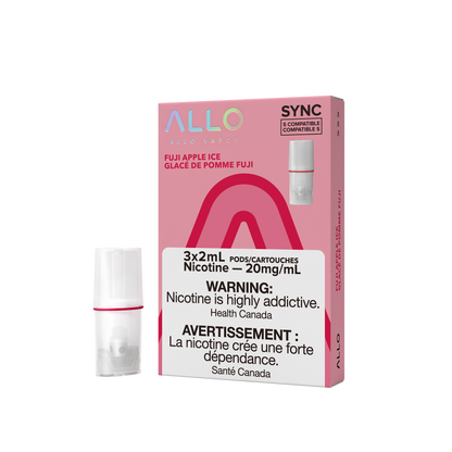 Allo Sync Pods, Mango Peach Orange flavour, 20mg nicotine strength, STLTH-compatible pre-filled pod, flexible and flavorful vaping option for Ontario and Quebec vapers.