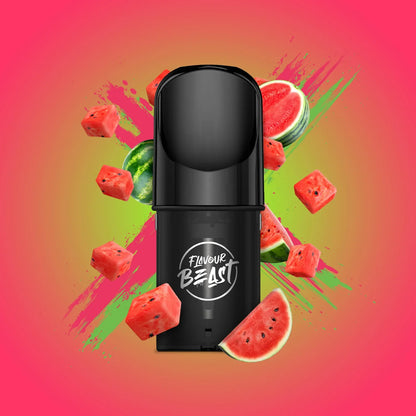 Flavour Beast Pods, Hip Honeydew Mango Iced flavour pod, 2mL pre-filled smooth and refreshing vape, compatible with STLTH and Allo devices, perfect for vapers in Ontario and Quebec.