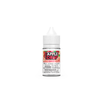 Apple Drop Salt 30mL, Berries flavour, 20mg nicotine salt e-liquid, smooth vaping experience, ideal for vapers in Ontario and Quebec.