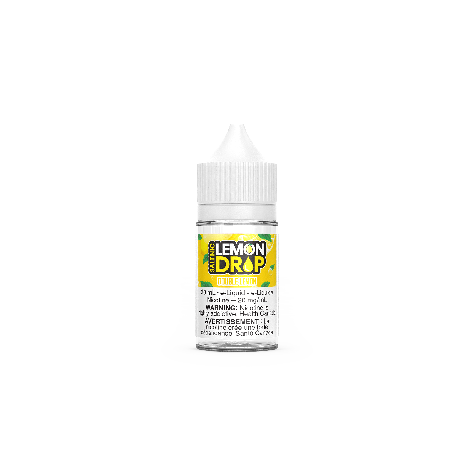 Lemon Drop Salt Nic, Black Currant flavour, 12mg nicotine strength, smooth nicotine salt with tangy citrus flavor, ideal for vapers in Ontario and Quebec.