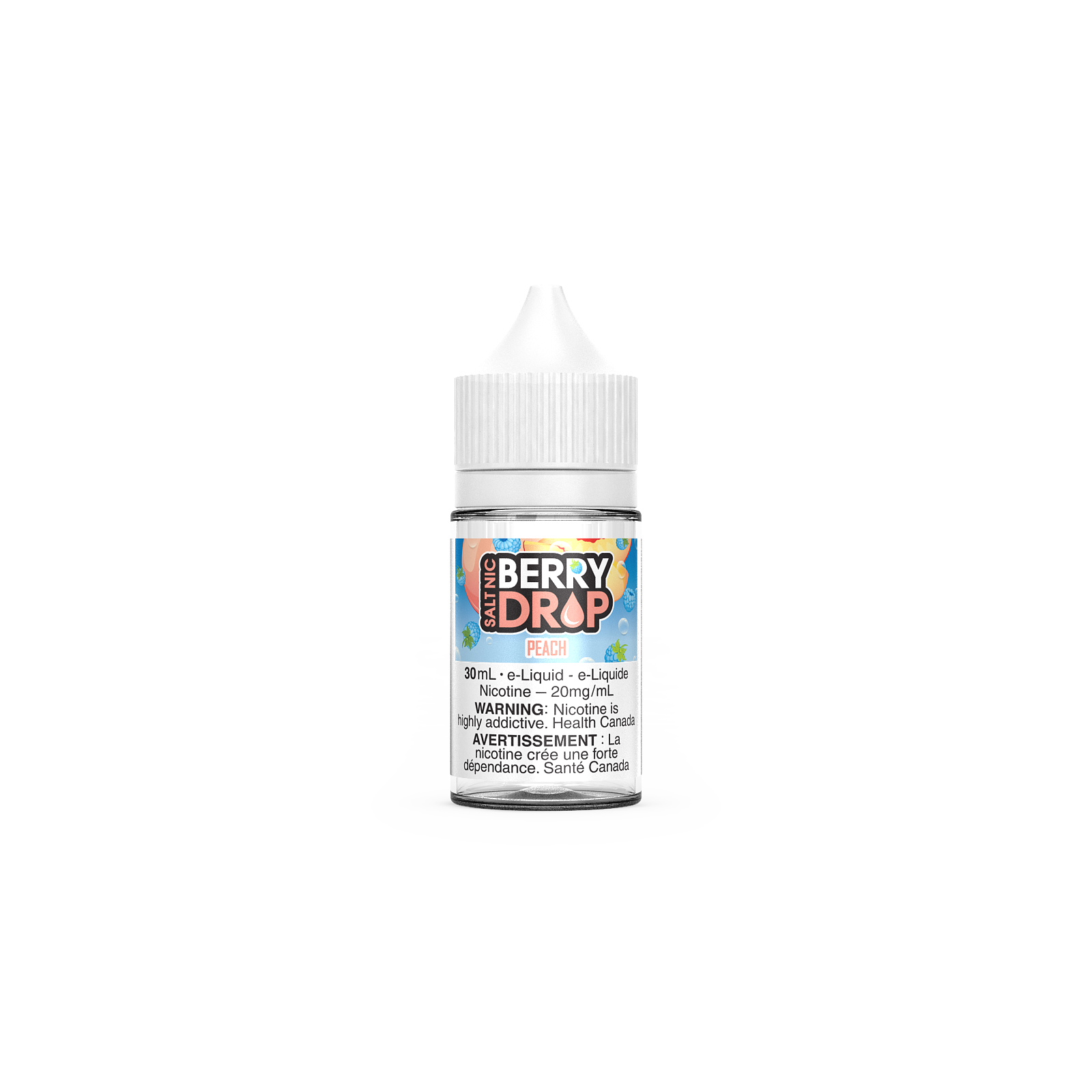 Berry Drop Salt (30mL), Cherry flavour, 12mg nicotine, smooth and fruity vape salt, rich nicotine satisfaction, ideal for Ontario and Quebec customers.