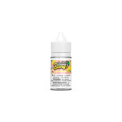 Banana Bang Salt 30mL, Kiwi Strawberry flavour, BOLD 50mg nicotine salt, smooth and satisfying vape, designed for Ontario and Quebec customers.