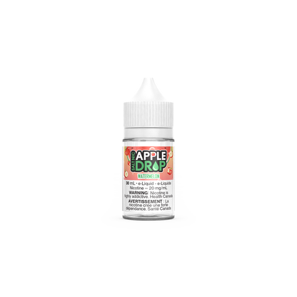 Apple Drop Salt, Peach flavour, 30mL nicotine salt e-liquid with 12mg nicotine strength, smooth and fruity, satisfying vape for Ontario and Quebec vapers.